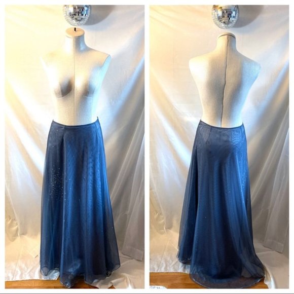 Vintage 90s Express Maxi Skirt Evening - Picture 6 of 6